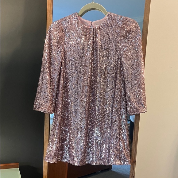 Vineyard Vines Pink Sequin Girls Dress - Picture 1 of 3